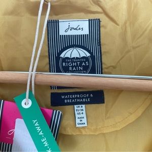 Joules Waterproof lightweight Raincoat with hood